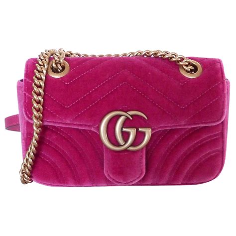 gucci marmont pink bag|gucci pink velvet bag.